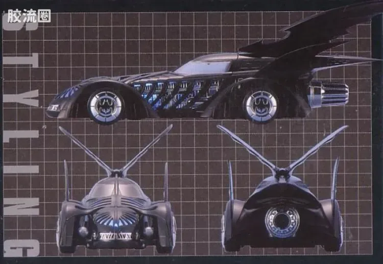 EX系列拼装模型 EX ADVANCED MODEL 蝙蝠车 永远的蝙蝠侠Ver. - 图片
